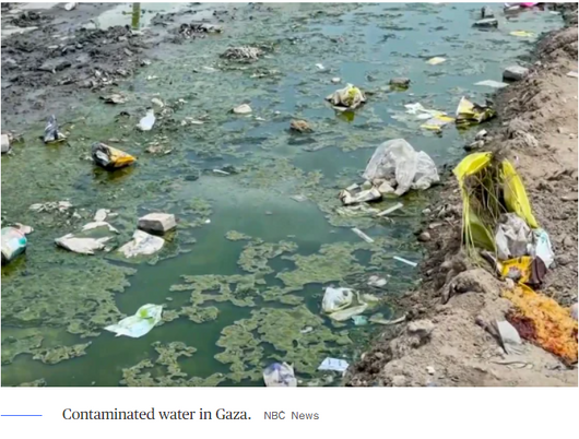 contimnated water in gaza