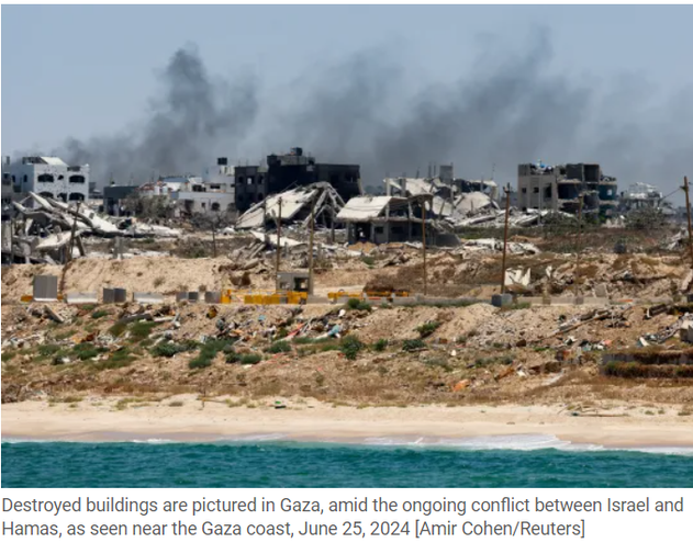 destroyed building in gaza